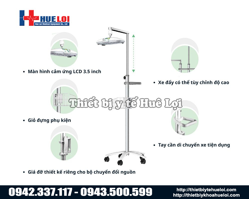 Đèn chiếu điều trị vàng da cho trẻ sơ sinh